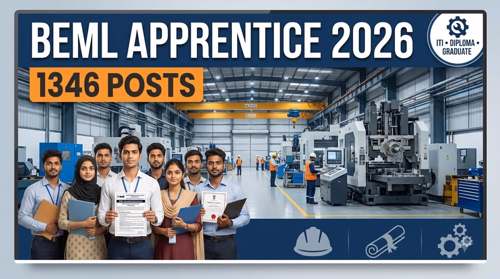 BEML Apprentice Recruitment 2026