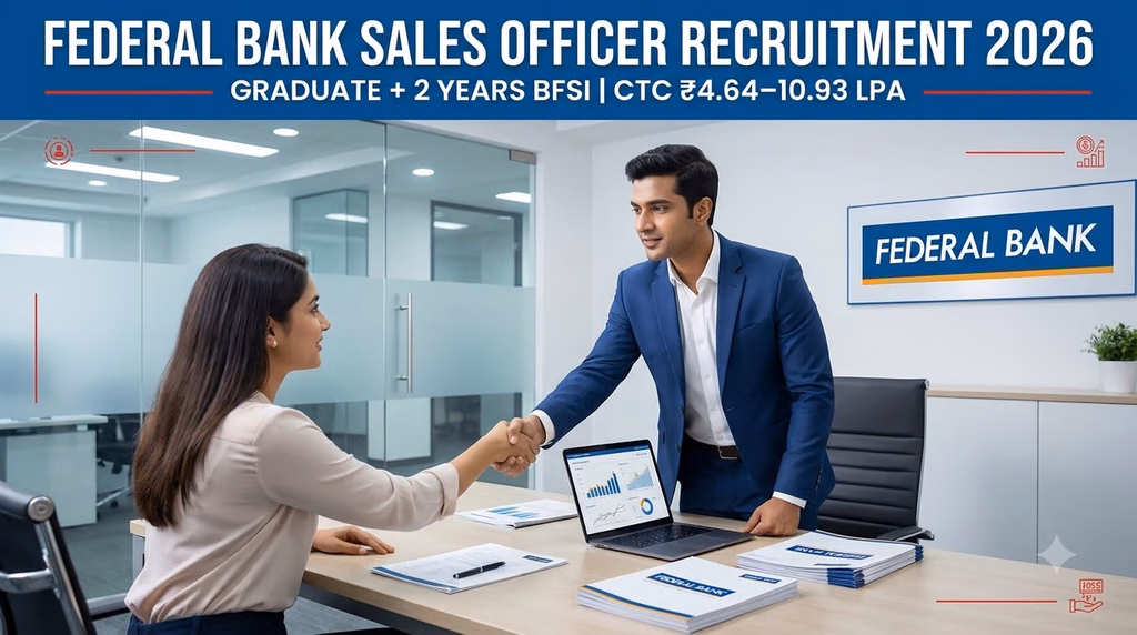 Federal Bank Sales Officer Recruitment 2026