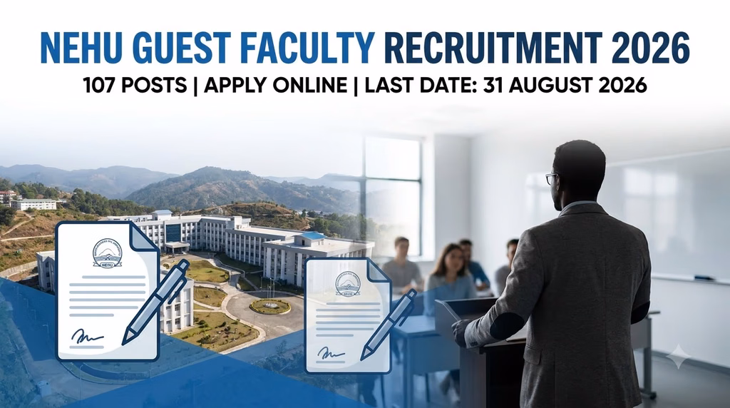NEHU Guest Faculty Recruitment 2026